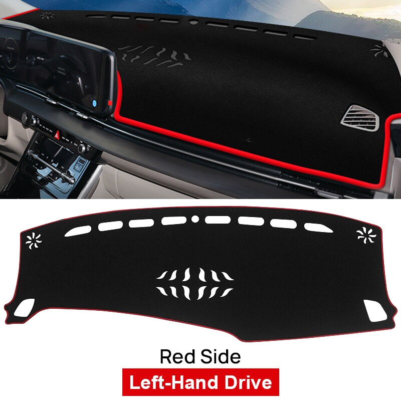 Car Dashboard Cover Sun Shade Mats Avoid Light Pads Anti-UV Case Carpets  For Kia Carnival Sedona KA4 2020 2021 2022 2023 2024